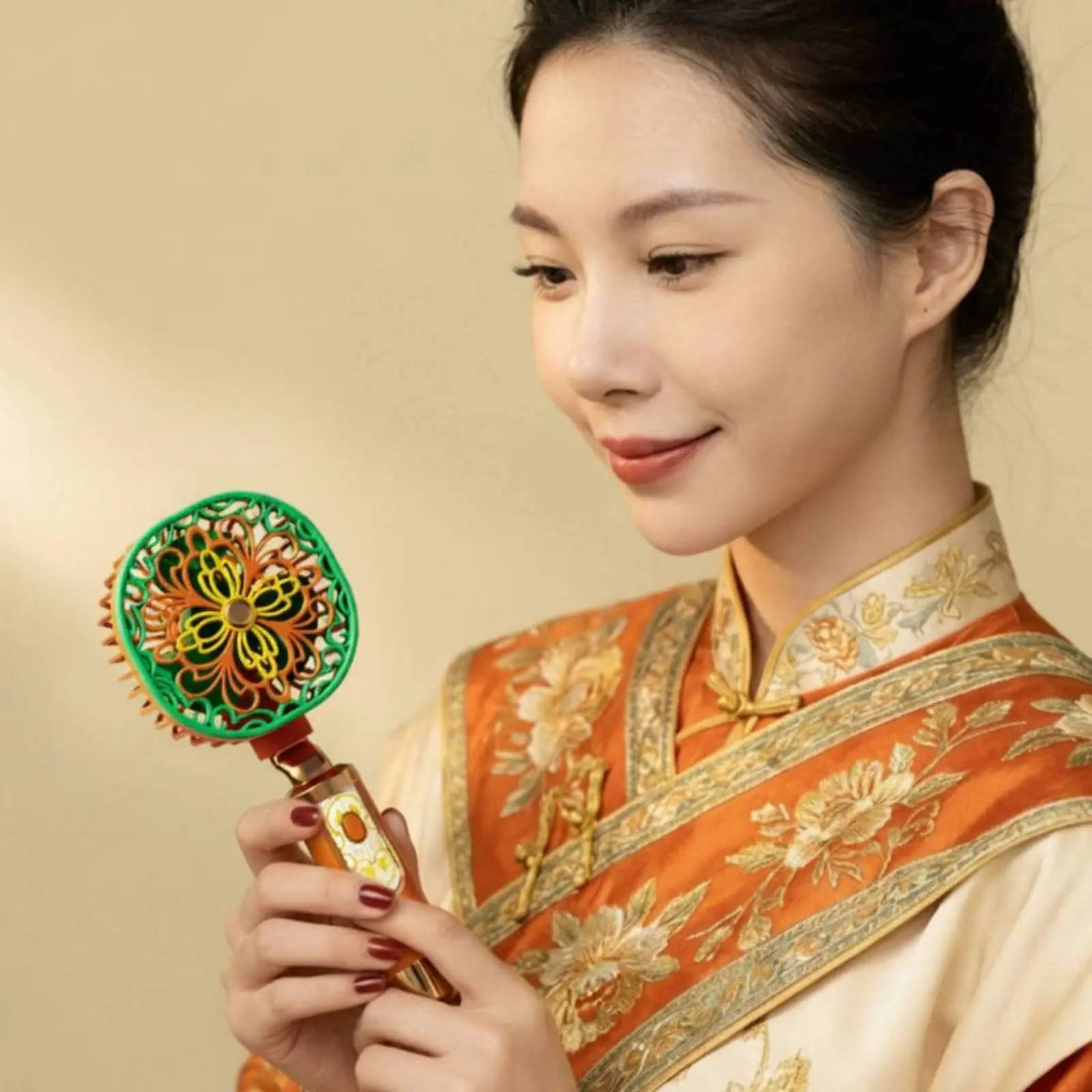 Retro Handheld Fan 3-Speed Adjustable Chinese Style Portable Fan Lightweight Quiet Functioning for Office
Retro Handheld Fan 3-Speed Adjustable Chinese Style Portable Fan Lightweight Quiet Functioning for Office