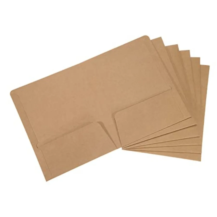 Two-Pocket Folders, 6 Pack A5 Size Letter Files Portfolio Storage Organizer Folder for Office Business, Brown
Two-Pocket Folders, 6 Pack A5 Size Letter Files Portfolio Storage Organizer Folder for Office Business, Brown