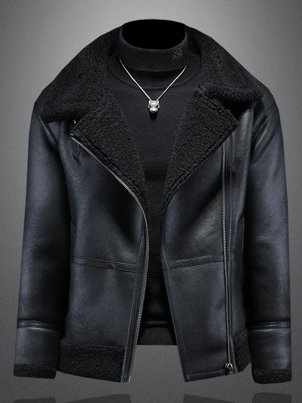 Men's Thiened Fce Lined eepskin Leather Jaet Winter Coat Stand Fit Casual Sle Warmth Busin Scene Polyester N...
Men's Thiened Fce Lined eepskin Leather Jaet Winter Coat Stand Fit Casual Sle Warmth Busin Scene Polyester N...