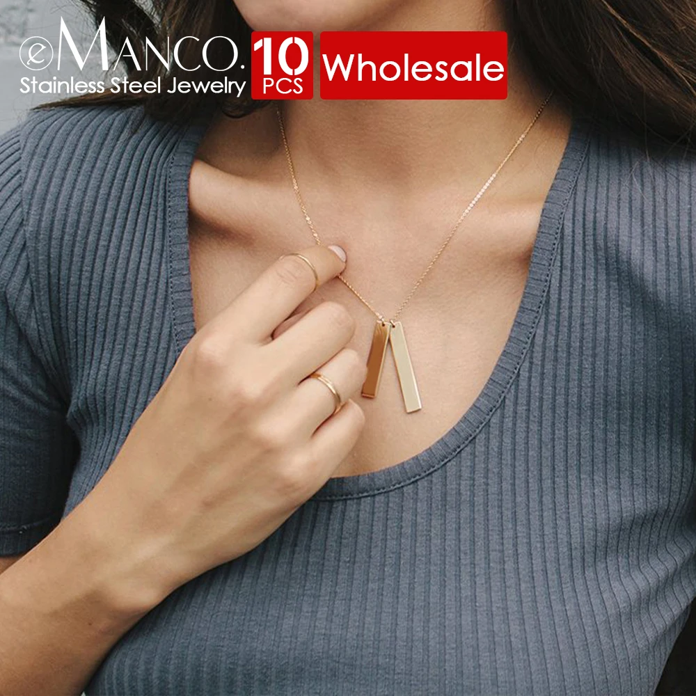 eManco 10PCS Short Long Statement Women Gift Stainless Steel Jewelry New Fashion Necklace Minimalist Gold Color Pendants
eManco 10PCS Short Long Statement Women Gift Stainless Steel Jewelry New Fashion Necklace Minimalist Gold Color Pendants