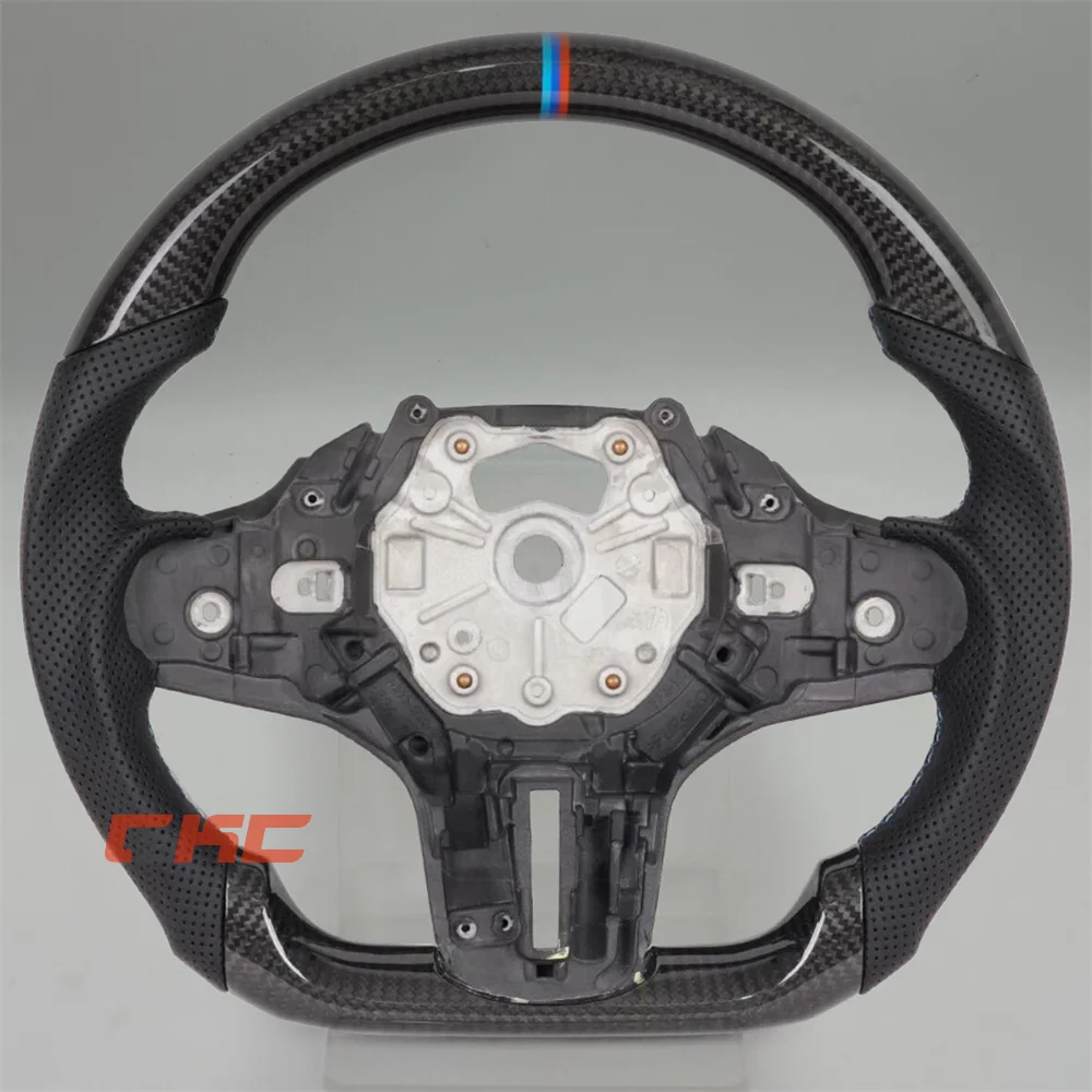 Customize black Carbon Fiber blue red strip Perforated Leather Steering Wheel for 2020-2024 BMW G20 G30 X7 G05 X5 X6 G30 G80
Customize black Carbon Fiber blue red strip Perforated Leather Steering Wheel for 2020-2024 BMW G20 G30 X7 G05 X5 X6 G30 G80