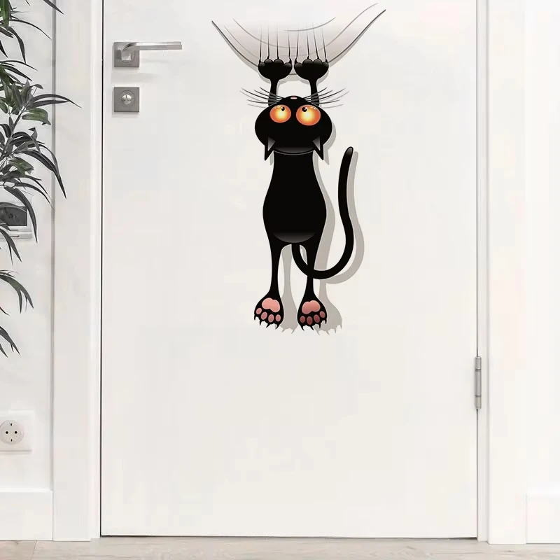 Cute Black Cat Wall Sticker Toilet Lid Stickers, Bedroom Entrance Living Room Porch Home Decora Waterproof Decals Stickers S790
Cute Black Cat Wall Sticker Toilet Lid Stickers, Bedroom Entrance Living Room Porch Home Decora Waterproof Decals Stickers S790