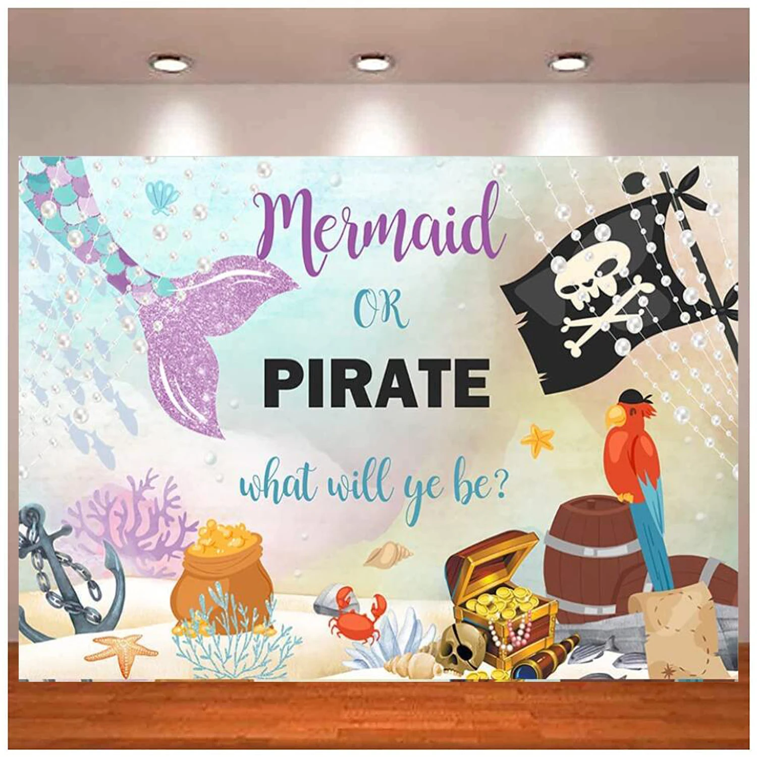 Mermaid Or Pirate Photography Backdrop Undersea What Will Ye Be Party Decor Summer Ocean Baby Shower Pirate Ship Background
Mermaid Or Pirate Photography Backdrop Undersea What Will Ye Be Party Decor Summer Ocean Baby Shower Pirate Ship Background