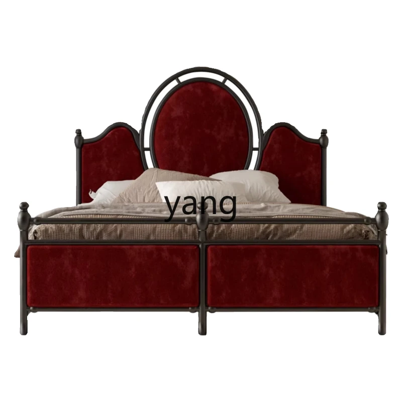 LMM retro exquisite double bed ash wood American solid wood ring high back bed
LMM retro exquisite double bed ash wood American solid wood ring high back bed