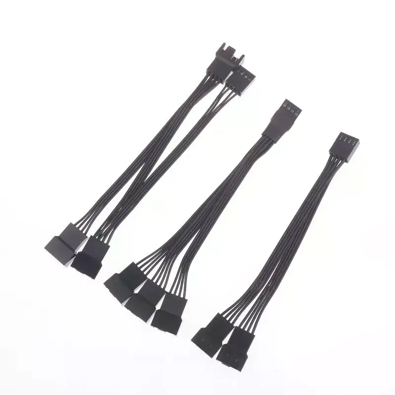 4Pin PWM Fan Cable 1 To 2/3 Ways Splitter Black Sleeved Extension Cable Connector Pwm Extension Cables
4Pin PWM Fan Cable 1 To 2/3 Ways Splitter Black Sleeved Extension Cable Connector Pwm Extension Cables