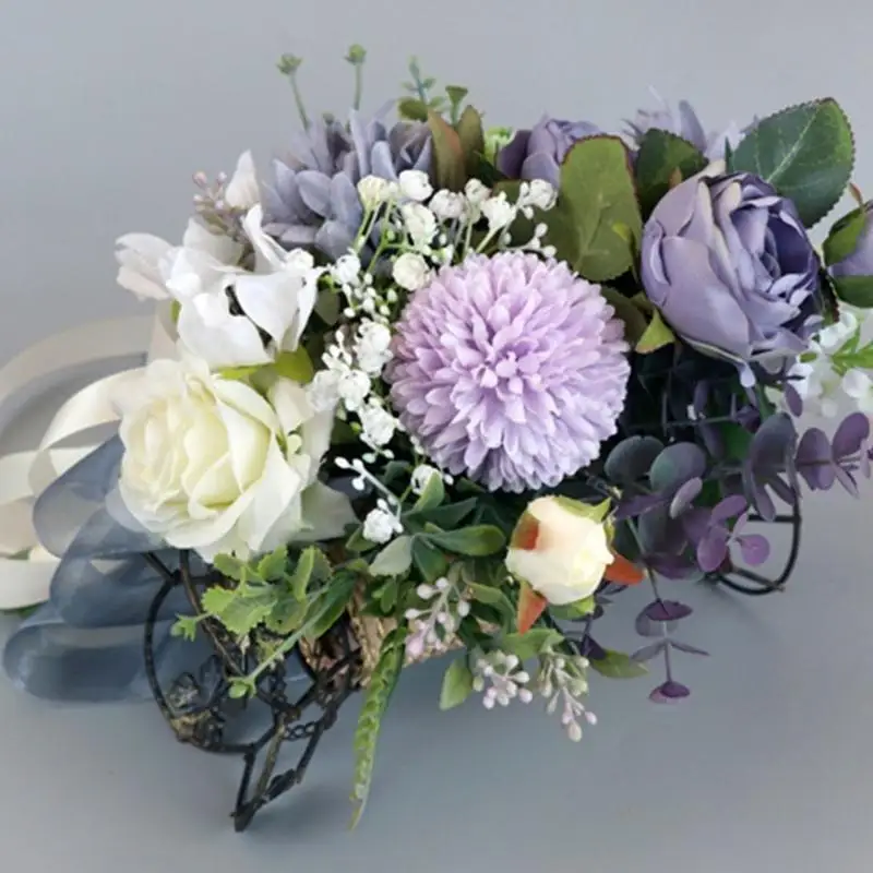 E8BD Artificial Flower Bouquets Vintage Roses Wedding Bouquets Romantic Bride Holding Bouquets Decoration Outdoor Photo Props
E8BD Artificial Flower Bouquets Vintage Roses Wedding Bouquets Romantic Bride Holding Bouquets Decoration Outdoor Photo Props