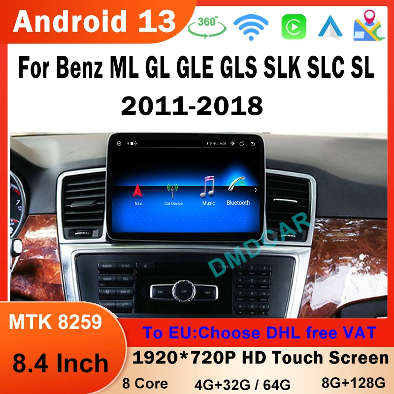 8,4 дюймовый Android 13 Carplay для Mercedes ML GL GLE GLS SLK W166 X166 GPS навигация Видео Радио стерео автомобильный мультимедийный плеер 4G
8,4 дюймовый Android 13 Carplay для Mercedes ML GL GLE GLS SLK W166 X166 GPS навигация Видео Радио стерео автомобильный мультимедийный плеер 4G