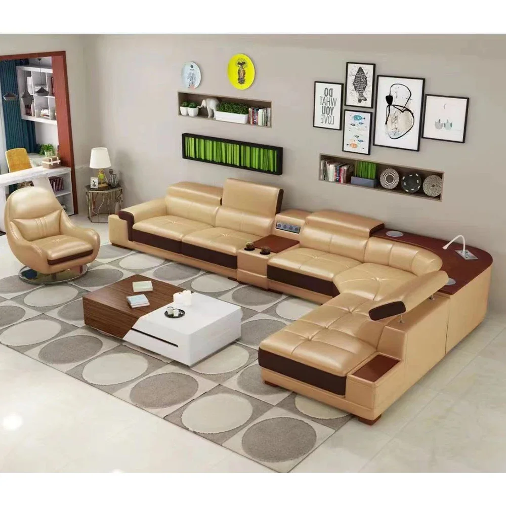 Linlamlim Современный минималистичный секционный диван из натуральной кожи с консолью, местом для хранения и динамиком Итальянский кожаный диван для гостиной 
Linlamlim Современный минималистичный секционный диван из натуральной кожи с консолью, местом для хранения и динамиком Итальянский кожаный диван для гостиной