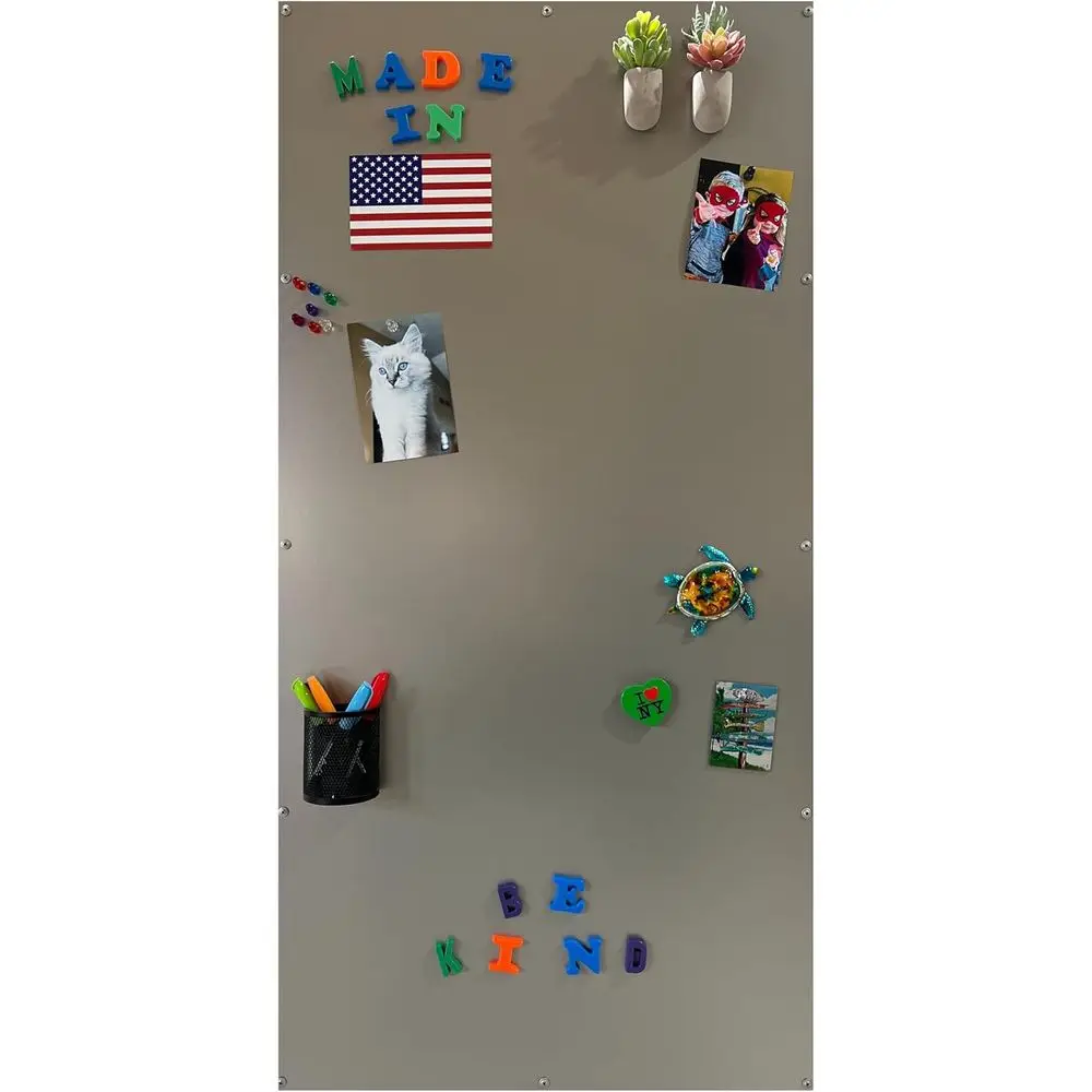 23x46 Metallic Silver Magnetic Dry Erase Board - USA Made
23x46 Metallic Silver Magnetic Dry Erase Board - USA Made