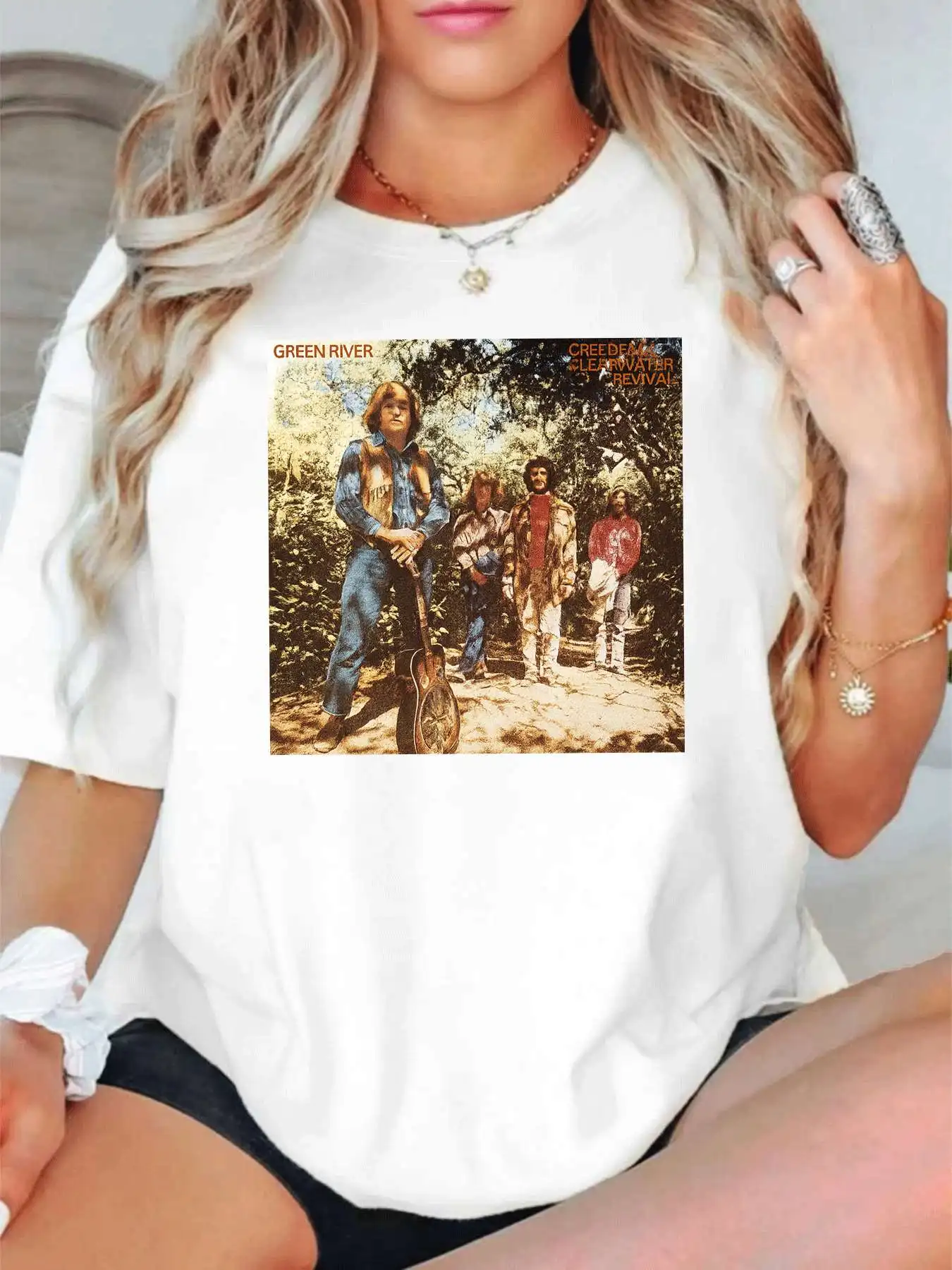 【1142347】 Женская футболка больших размеров с круглым вырезом и короткими рукавами, эластичными половинными рукавами и модными принтами
【1142347】 Женская футболка больших размеров с круглым вырезом и короткими рукавами, эластичными половинными рукавами и модными принтами