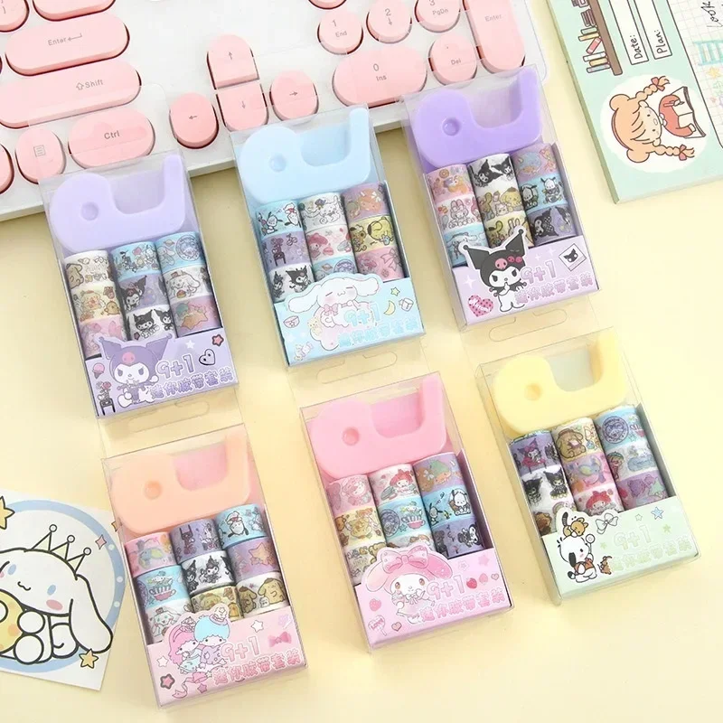 9Roll Sanrio Sticker Kawaii Kuromi Hello Kittyb Decoration Tape Kids Scrapbooking Journal Collage Material Mini Sticker Kid Gift
9Roll Sanrio Sticker Kawaii Kuromi Hello Kittyb Decoration Tape Kids Scrapbooking Journal Collage Material Mini Sticker Kid Gift