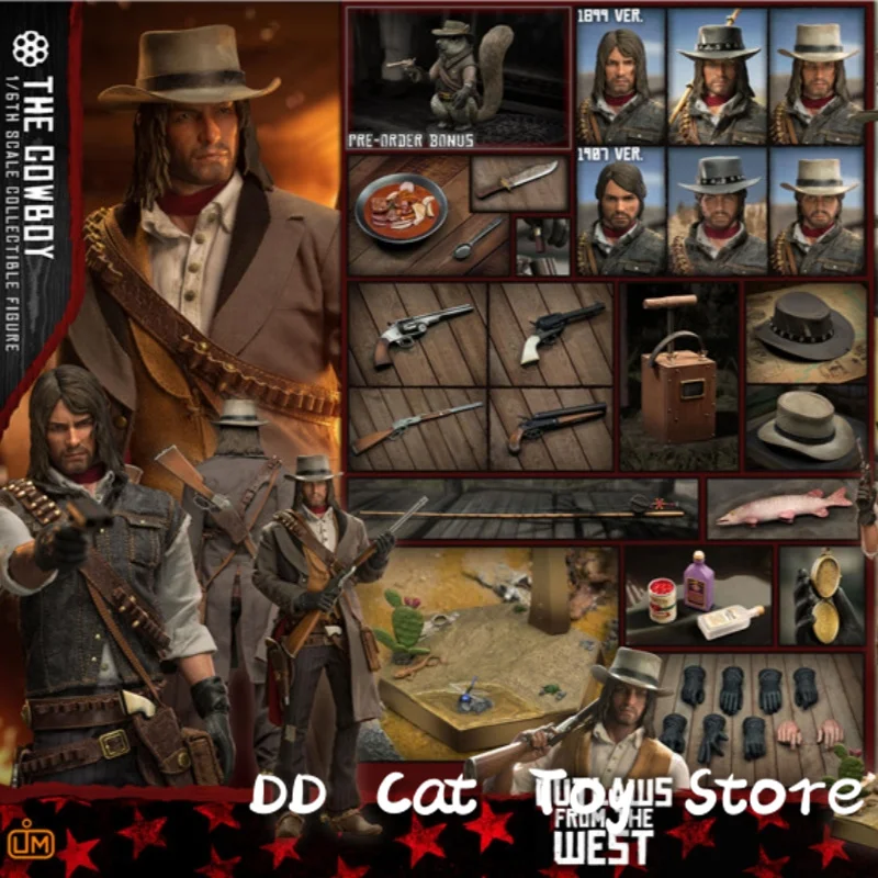 LIMTOYS LIM011 1/6 Men Soldier John Marston Classic Western Cowboy Shooting Arcade Game Doll 12" Action Figure Toys Customized
LIMTOYS LIM011 1/6 Men Soldier John Marston Classic Western Cowboy Shooting Arcade Game Doll 12" Action Figure Toys Customized