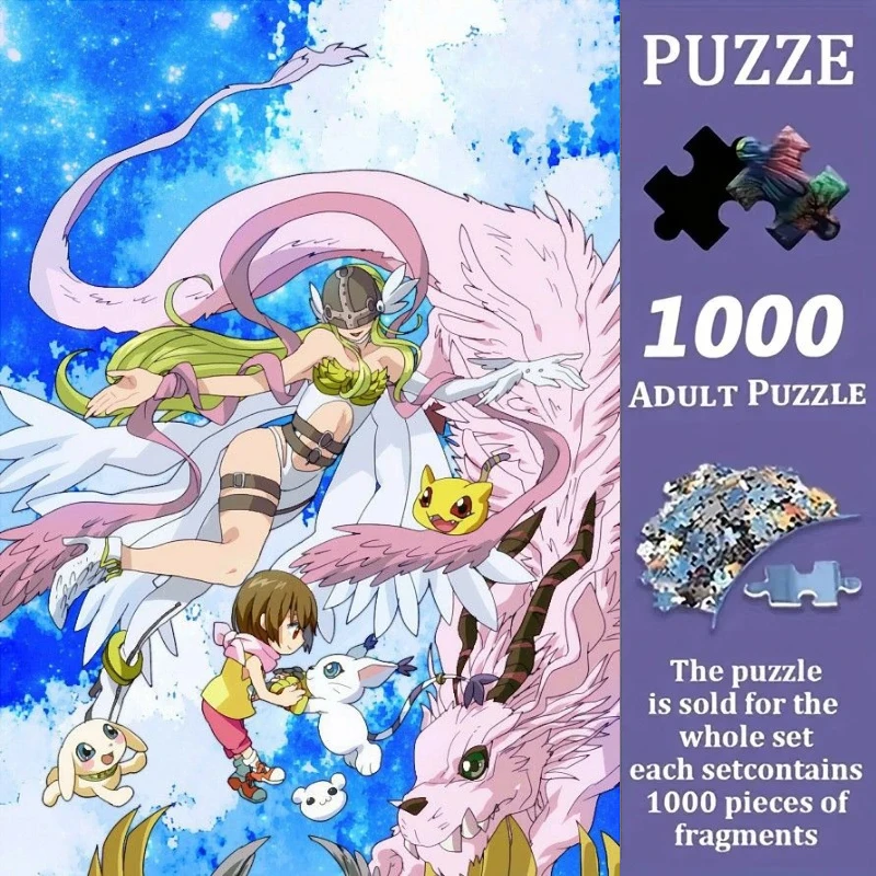500/1000pcs Adult Jigsaw Puzzles Digimon Agumon Angewomon Suitable for Adults & Families - Challenging Large Pieces, Portable
500/1000pcs Adult Jigsaw Puzzles Digimon Agumon Angewomon Suitable for Adults & Families - Challenging Large Pieces, Portable