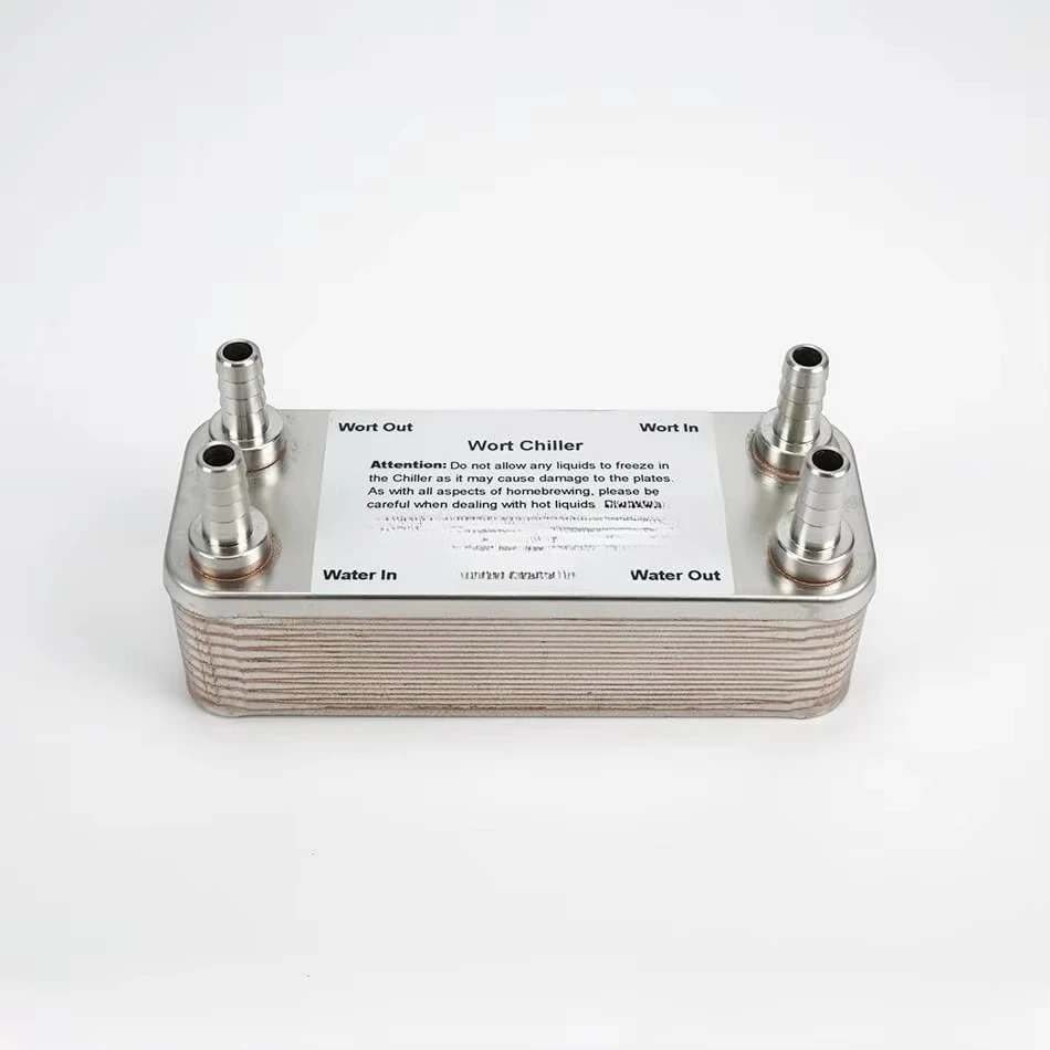 10 Plate 7.5"x2.9" Heat Exchanger Home Brewing Beer Wort Chiller
10 Plate 7.5"x2.9" Heat Exchanger Home Brewing Beer Wort Chiller