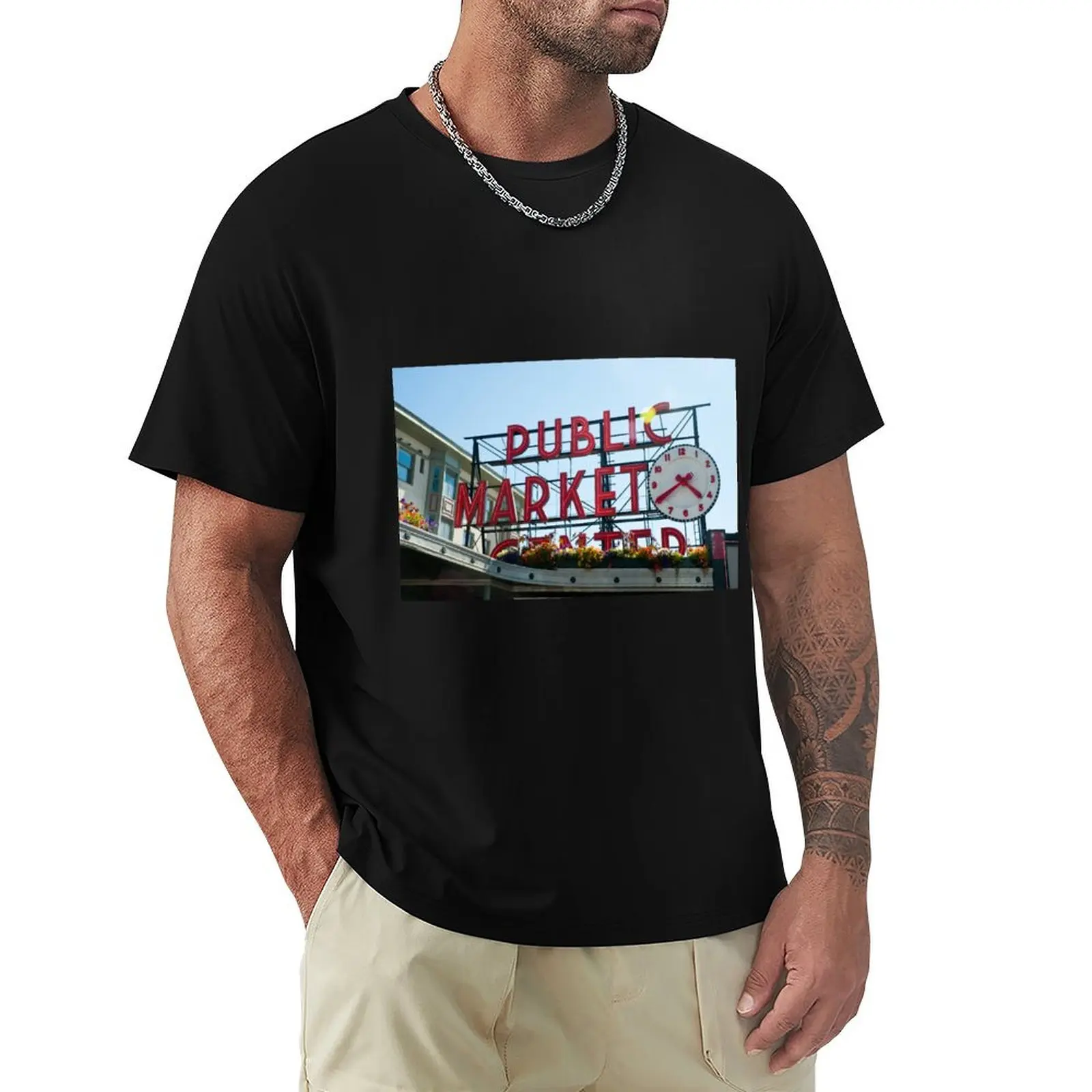 Pike Place Market T-Shirt Minimal Art Print T-Shirt
Pike Place Market T-Shirt Minimal Art Print T-Shirt