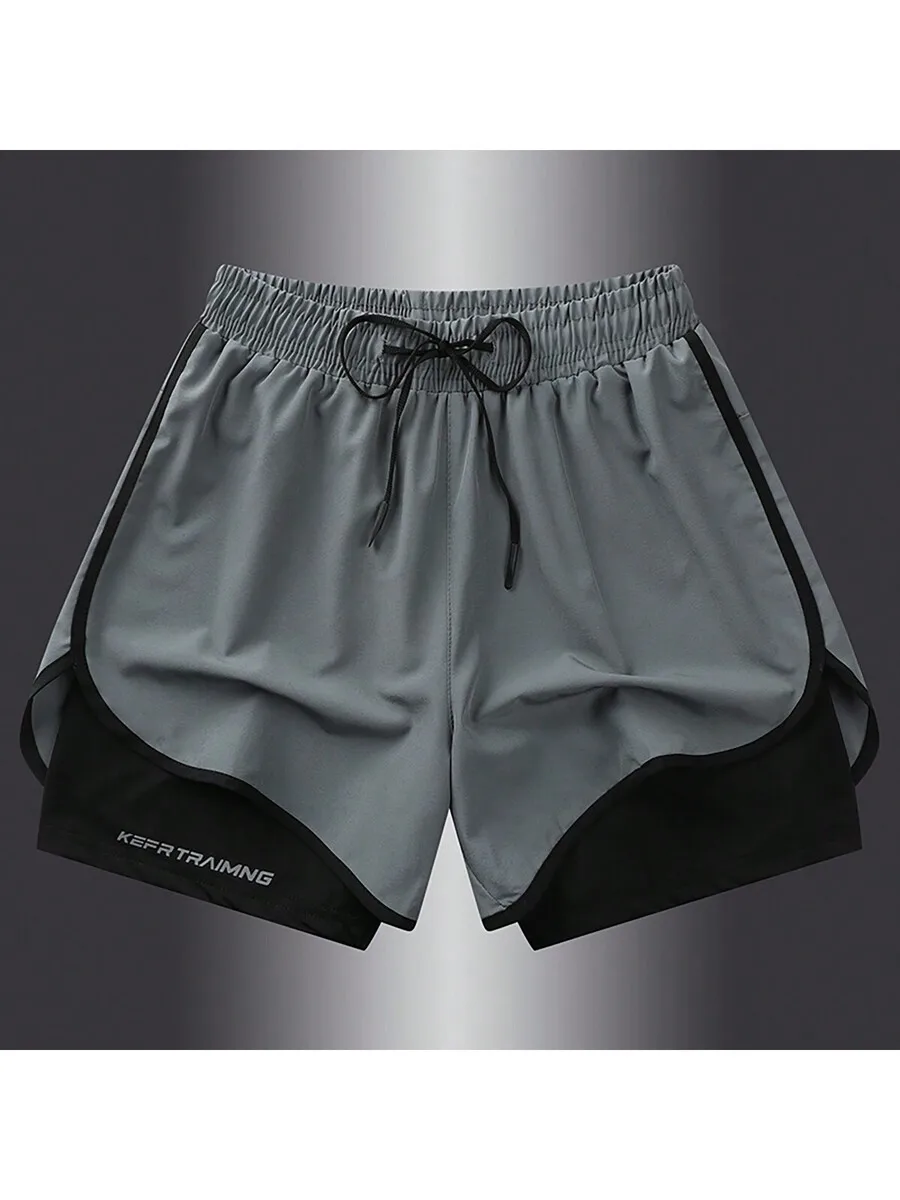 Mens Quick Dry 2 In 1 Sports Shorts With Inner Lining For Summer
Mens Quick Dry 2 In 1 Sports Shorts With Inner Lining For Summer
