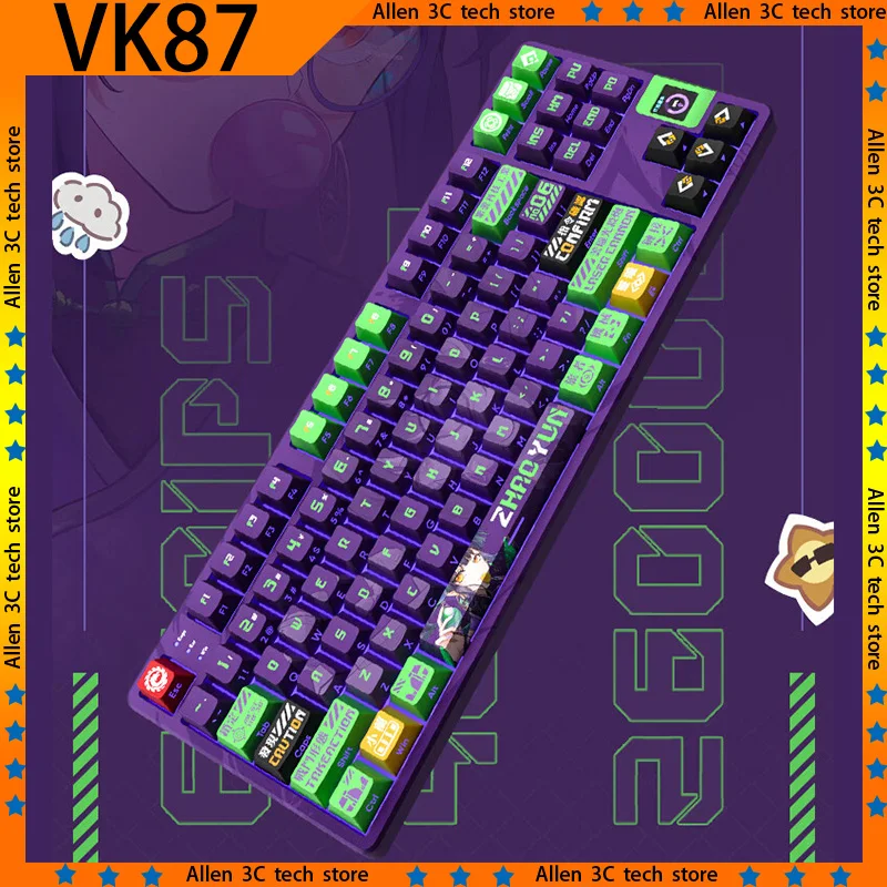 VALKYRIE VK87 ZHAOYUN Mechanical Keyboard Wireless 3Mode Hot Swap TFT Screen RGB Gasket Office Laptop Gamer PC Gaming Keyboard
VALKYRIE VK87 ZHAOYUN Mechanical Keyboard Wireless 3Mode Hot Swap TFT Screen RGB Gasket Office Laptop Gamer PC Gaming Keyboard