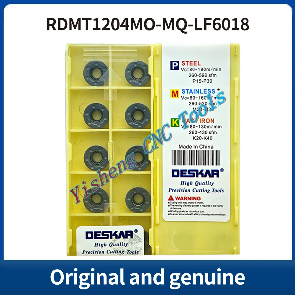 DESKAR 100% оригинал RDMT1204MO-MQ RDMT1605MO-MQ LF6028S LF6018 TF618 Режущий инструмент с ЧПУ, твердосплавная пластина со сменной резьбой
DESKAR 100% оригинал RDMT1204MO-MQ RDMT1605MO-MQ LF6028S LF6018 TF618 Режущий инструмент с ЧПУ, твердосплавная пластина со сменной резьбой