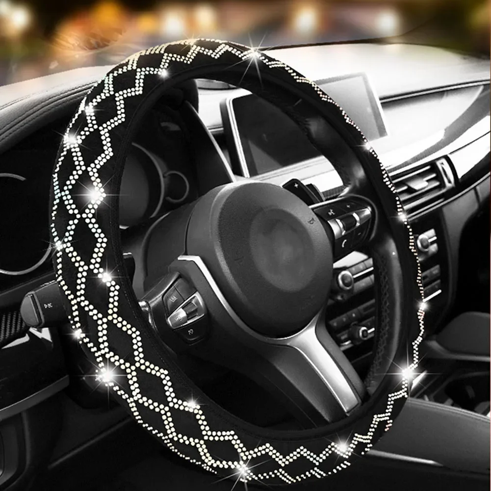 Car Wave Steering Wheel Cover With Diamonds And Elastic Without Inner Ring 2025 Hot Sale Brand. New And High Quality
Car Wave Steering Wheel Cover With Diamonds And Elastic Without Inner Ring 2025 Hot Sale Brand. New And High Quality