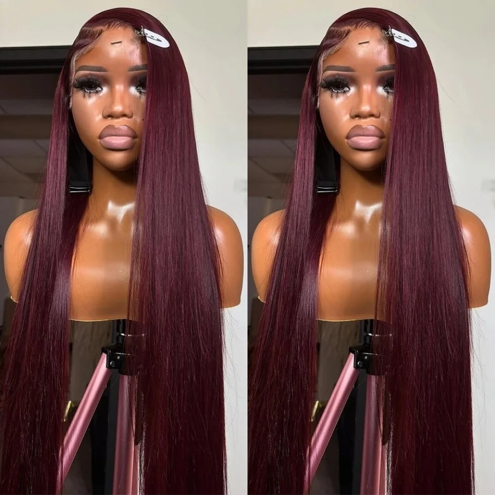 Бургундские красные прямые парики, готовые к носке, без клея, с предварительно выщипанной линией роста волос, 13x4 HD кружево, 99j, 26 дюймов, для женщин, подходят для повседневной носки
Бургундские красные прямые парики, готовые к носке, без клея, с предварительно выщипанной линией роста волос, 13x4 HD кружево, 99j, 26 дюймов, для женщин, подходят для повседневной носки