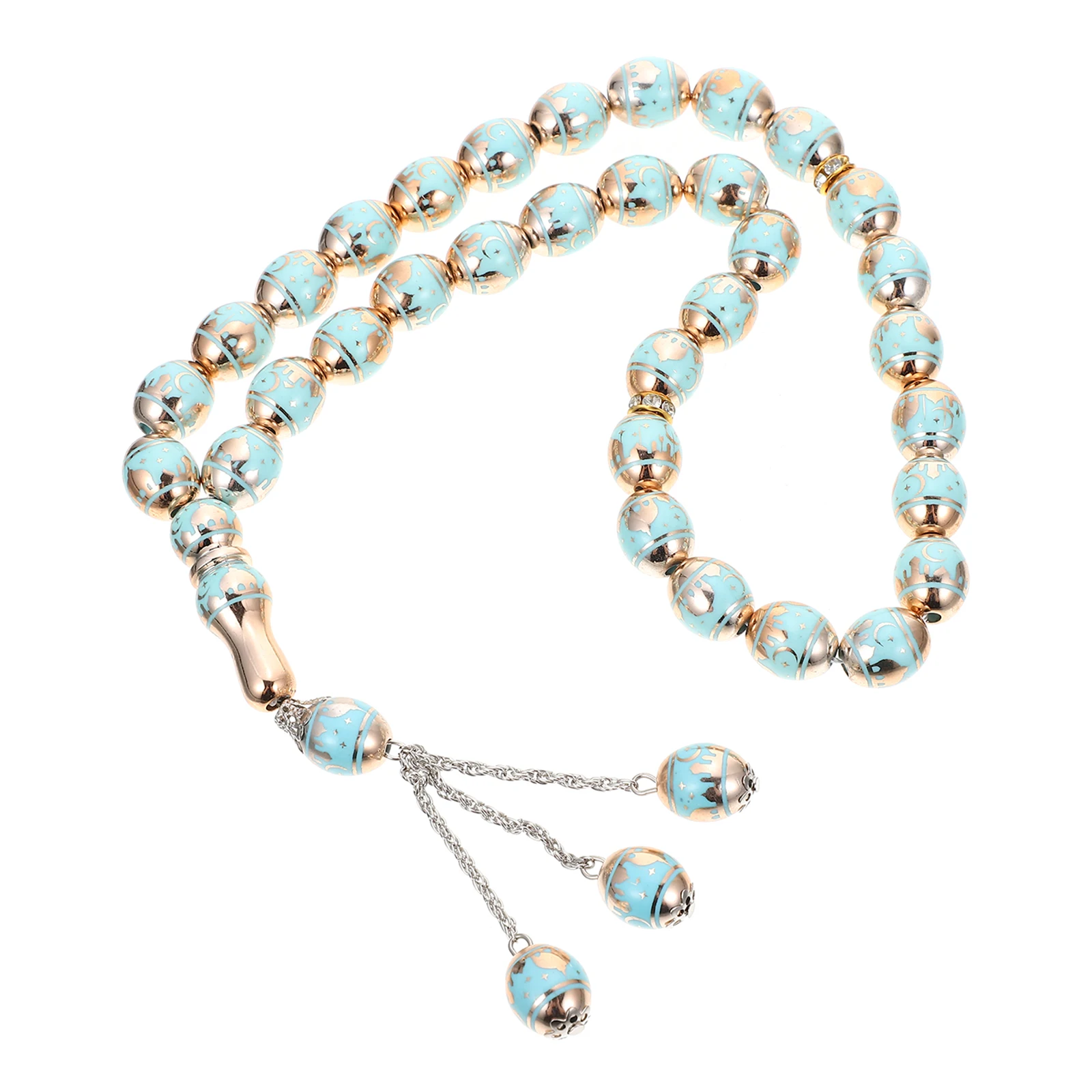 Islamic Rosary Religious Beading Prayer Beads Muslim Chain Decor Holding Plastic Praying String Wonderful Gift Smooth Material
Islamic Rosary Religious Beading Prayer Beads Muslim Chain Decor Holding Plastic Praying String Wonderful Gift Smooth Material