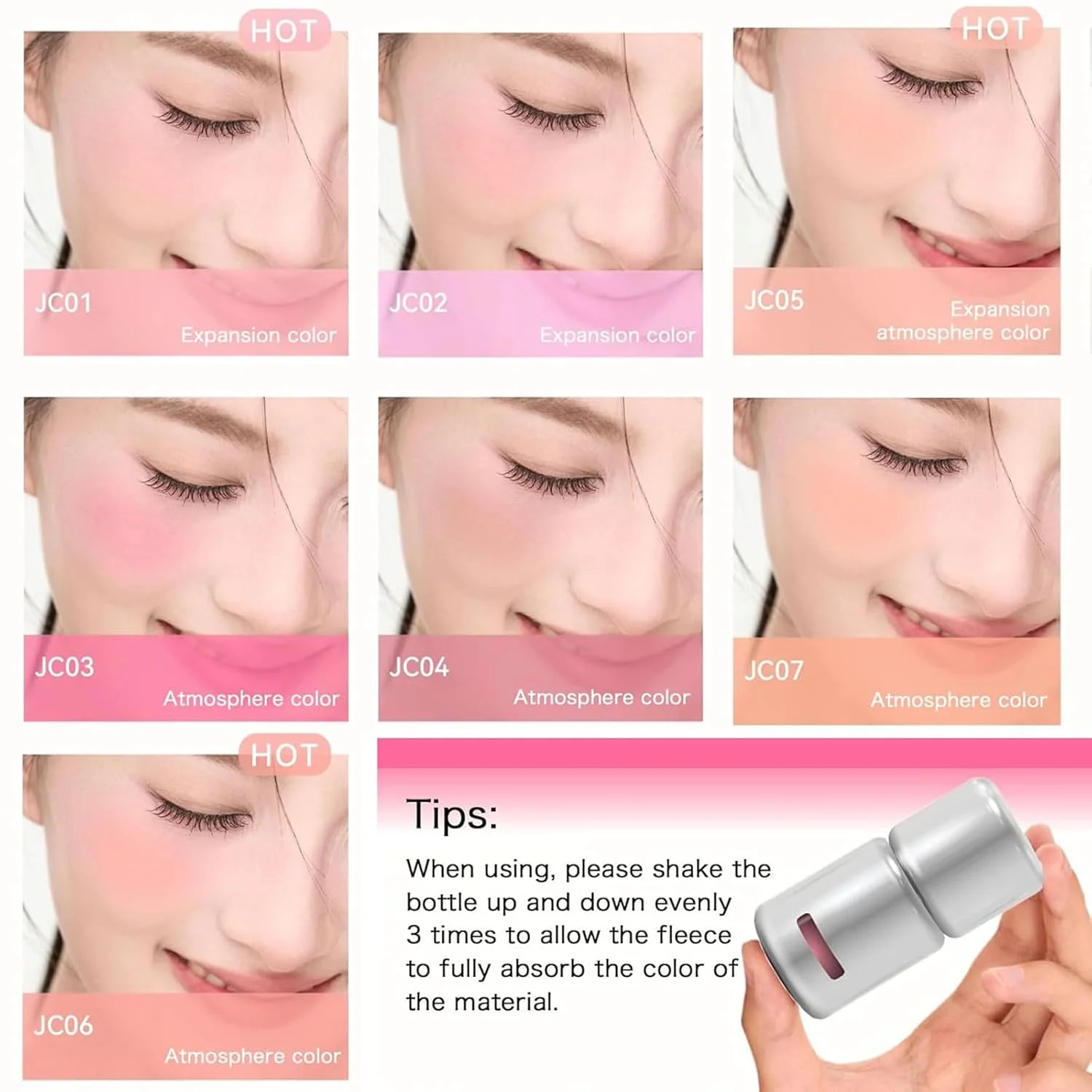 AZTK Matte Liquid Blush 5ml Lightweight All-Day Moisturizing Smooth Nude Jelly Color Long-Lasting Cream Blusher for Natural Make
AZTK Matte Liquid Blush 5ml Lightweight All-Day Moisturizing Smooth Nude Jelly Color Long-Lasting Cream Blusher for Natural Make