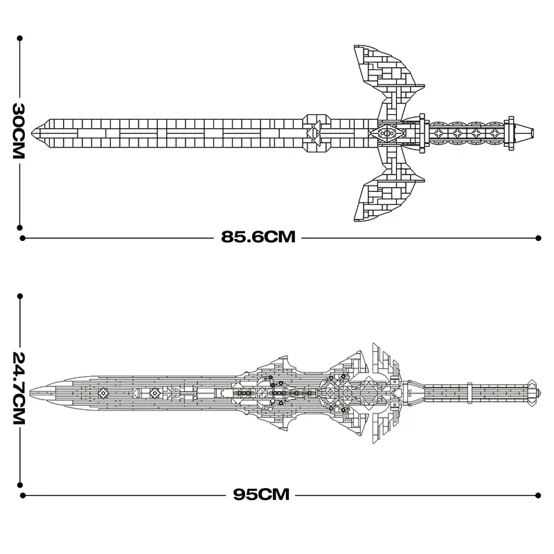 Frost Sword Game Prop Building Blocks Model Kit Bricks Desktop Decoration Toys for Kids Children Birthday Christmas Gifts
Frost Sword Game Prop Building Blocks Model Kit Bricks Desktop Decoration Toys for Kids Children Birthday Christmas Gifts