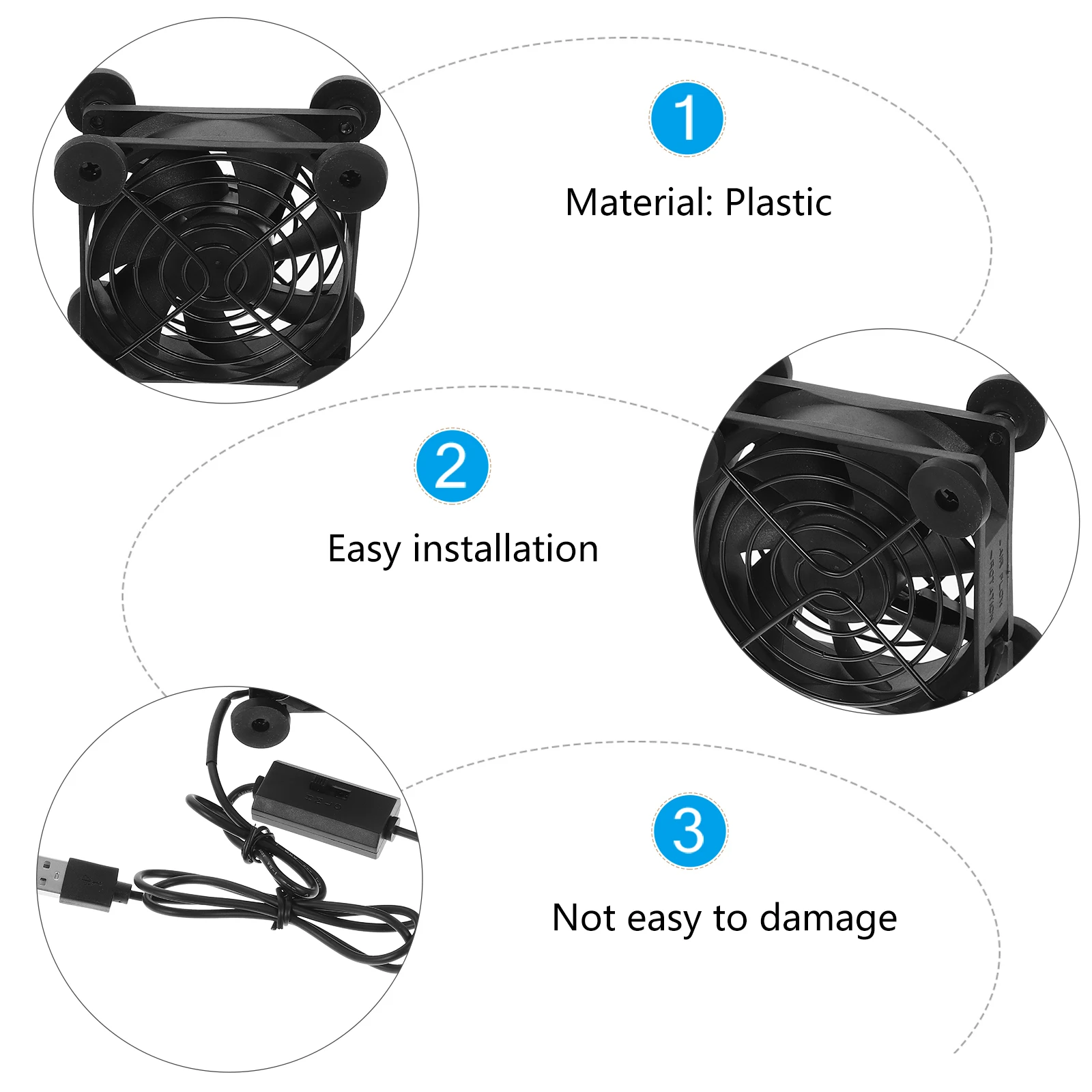 8 Cm Cooling Fan for Router Computer Case Black Mute Cooler Plastic Durable Energy Saving Low Noise Arc Design
8 Cm Cooling Fan for Router Computer Case Black Mute Cooler Plastic Durable Energy Saving Low Noise Arc Design