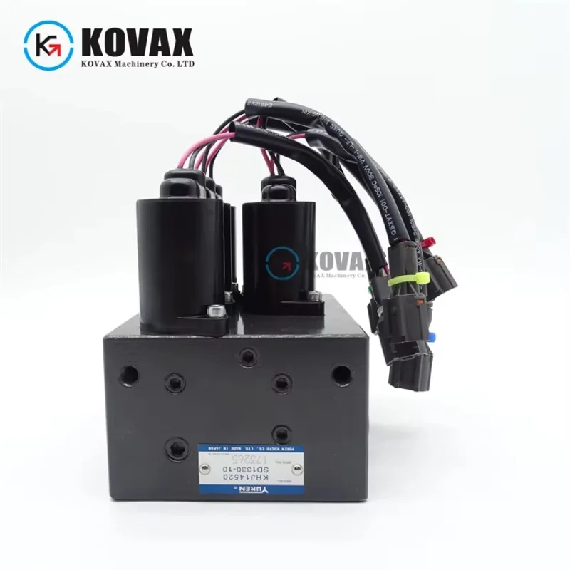 KOVAX KHJ14520 High Quality Solenoid Valve for SH210-5 SH240 SH350 CX210B CX240 Excavator Solenoid Valve Assembly
KOVAX KHJ14520 High Quality Solenoid Valve for SH210-5 SH240 SH350 CX210B CX240 Excavator Solenoid Valve Assembly