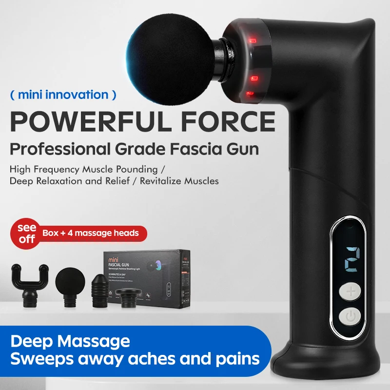 Mini Muscle Massage Gun Protable Body Massager Deep Handheld Percussion Massager For Body Back And Neck Leg
Mini Muscle Massage Gun Protable Body Massager Deep Handheld Percussion Massager For Body Back And Neck Leg