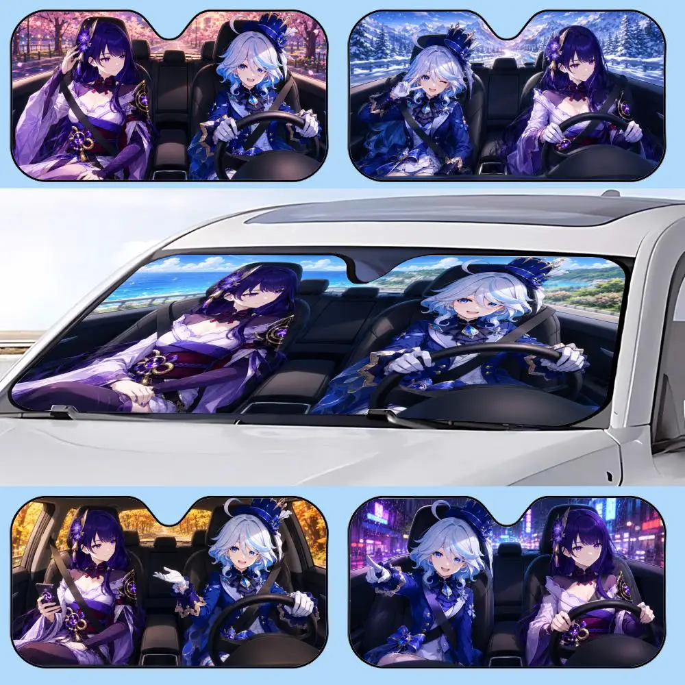 Cute Beelzebul and Furina Driving Sun Visor Retractable Car Sun Visor Anti-Glare UV Protection Front Window Sunshade
Cute Beelzebul and Furina Driving Sun Visor Retractable Car Sun Visor Anti-Glare UV Protection Front Window Sunshade