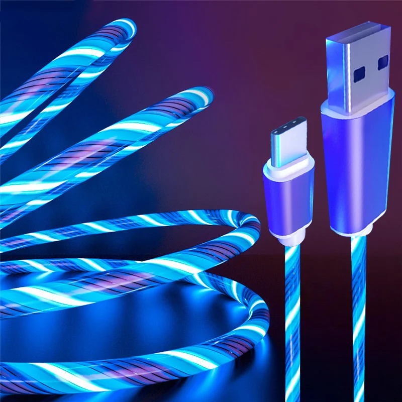 Flowing Light LED Type-C USB Cable For Samsung Galaxy A50 A51 A71 Fast Charging Cable for Xiaomi Redmi Note 11 10 9 Pro 8T Cable
Flowing Light LED Type-C USB Cable For Samsung Galaxy A50 A51 A71 Fast Charging Cable for Xiaomi Redmi Note 11 10 9 Pro 8T Cable