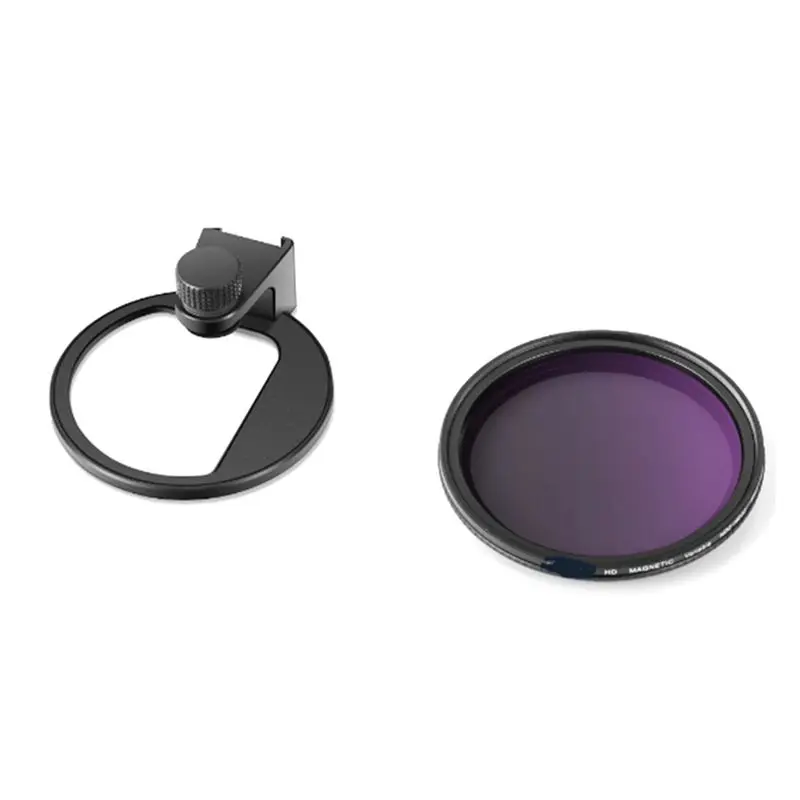 T23C Clip On 67Mm ND2-32 Magnetic Phone Lens Filter Kit Phone Clip With Magnetic Adapter Ring For Phone
T23C Clip On 67Mm ND2-32 Magnetic Phone Lens Filter Kit Phone Clip With Magnetic Adapter Ring For Phone