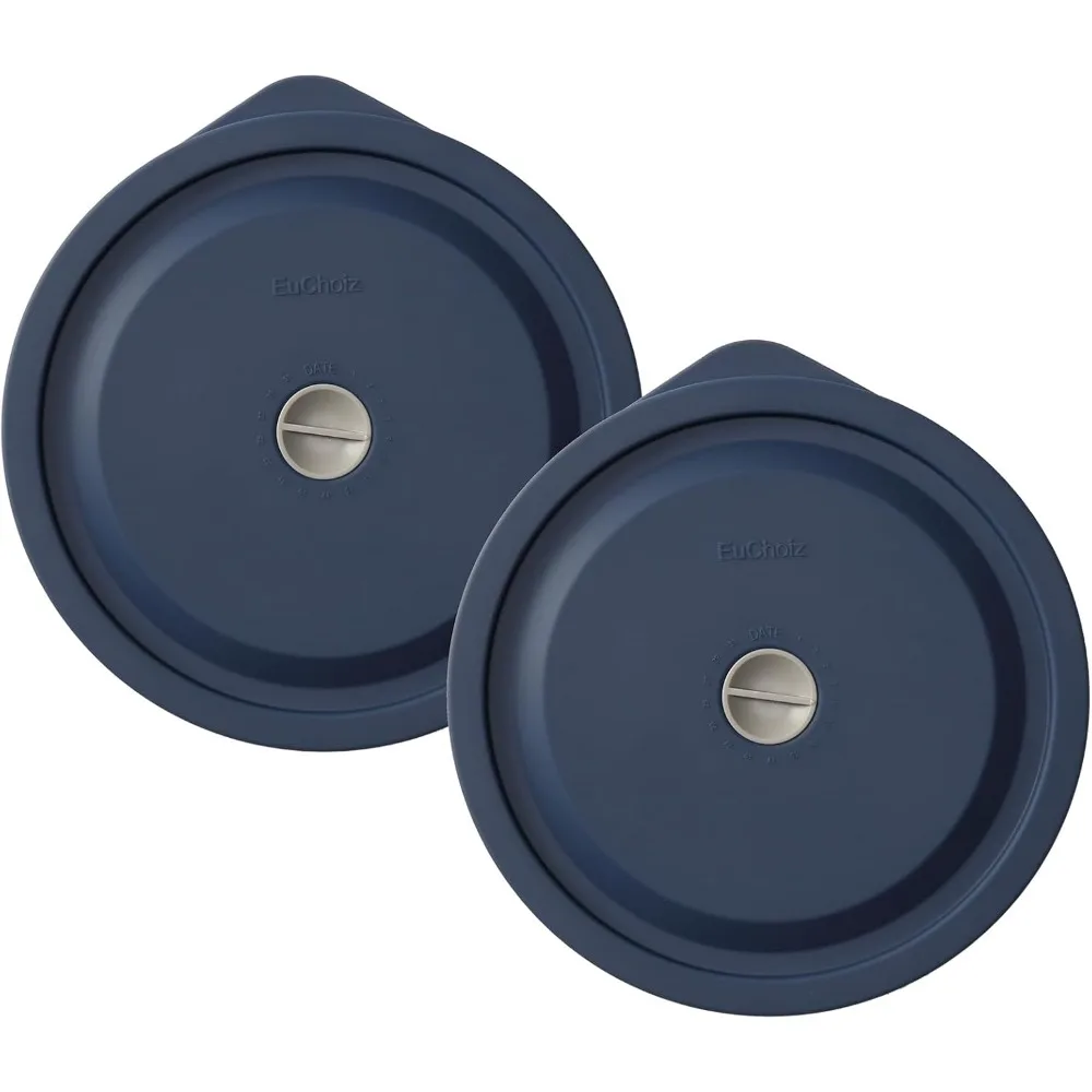 Silicone Round Storage Cover Lid for Glass Bowl 2 Pack with Date Mark Dark Blue
Silicone Round Storage Cover Lid for Glass Bowl 2 Pack with Date Mark Dark Blue