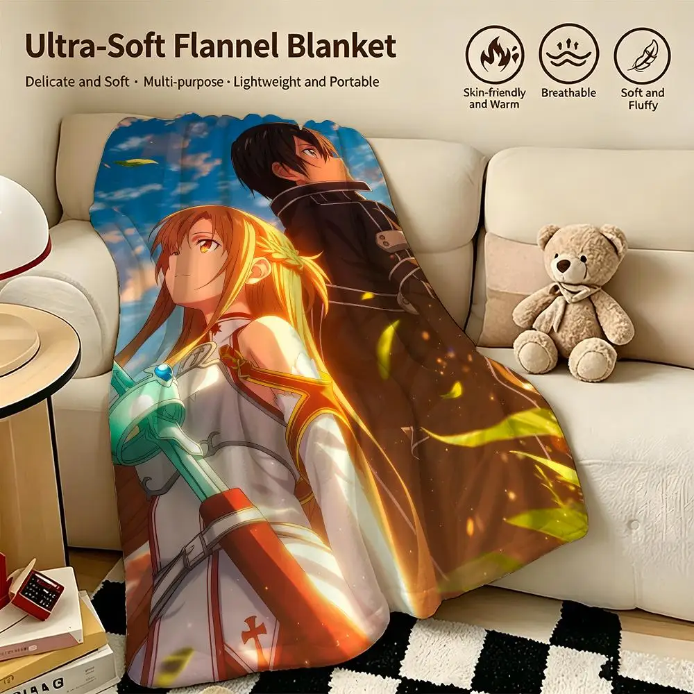 game S-Sword Art Online-e Throw Warm Soft Flannel Blanket, Multi-use for Sofa Bed Camping Travel Nap
game S-Sword Art Online-e Throw Warm Soft Flannel Blanket, Multi-use for Sofa Bed Camping Travel Nap