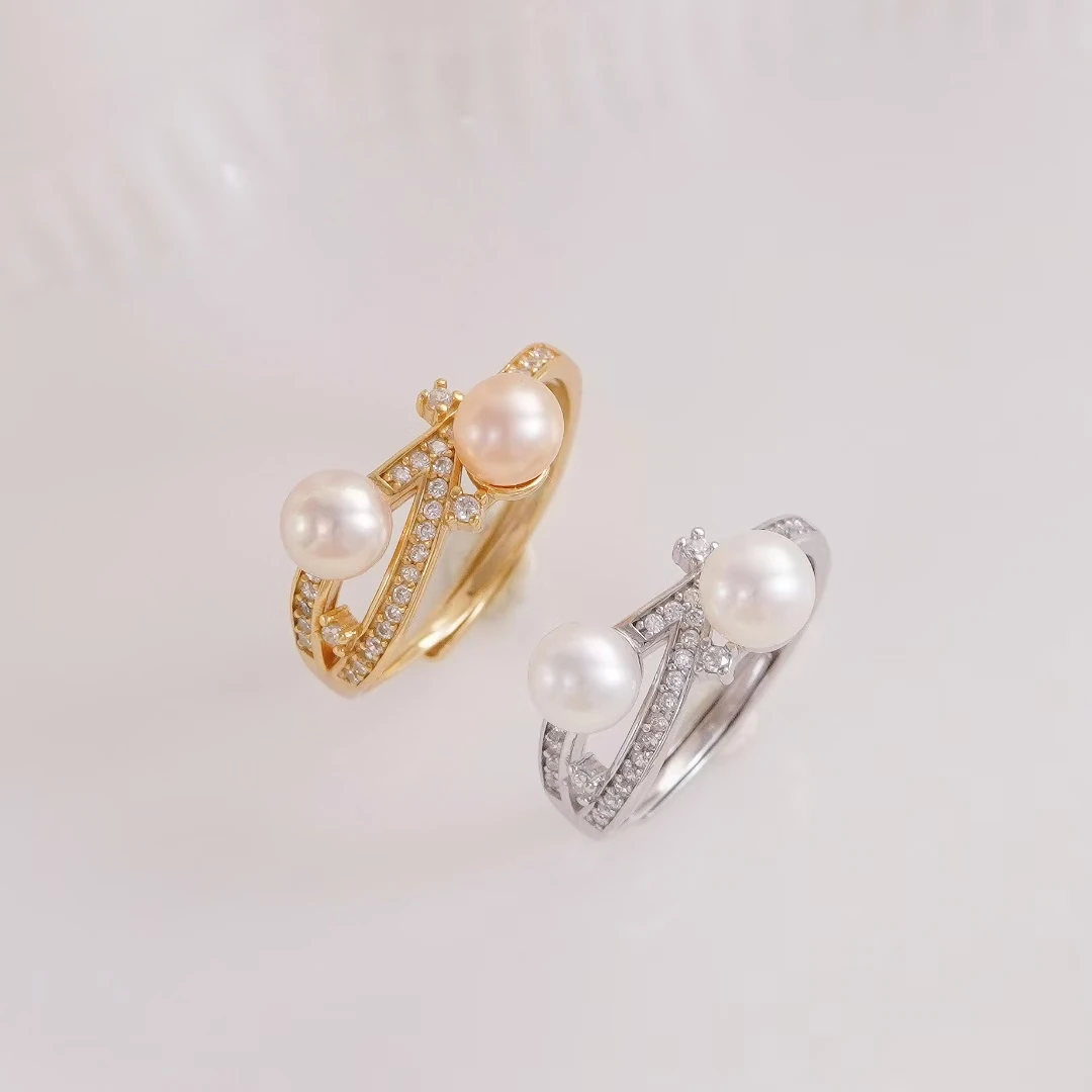 S925 Sterling Silver Adjustable Finger Ring Mountings Base Setting Findings Jewelry Components for 5-6mm Pearls 3pcs/lot
S925 Sterling Silver Adjustable Finger Ring Mountings Base Setting Findings Jewelry Components for 5-6mm Pearls 3pcs/lot
