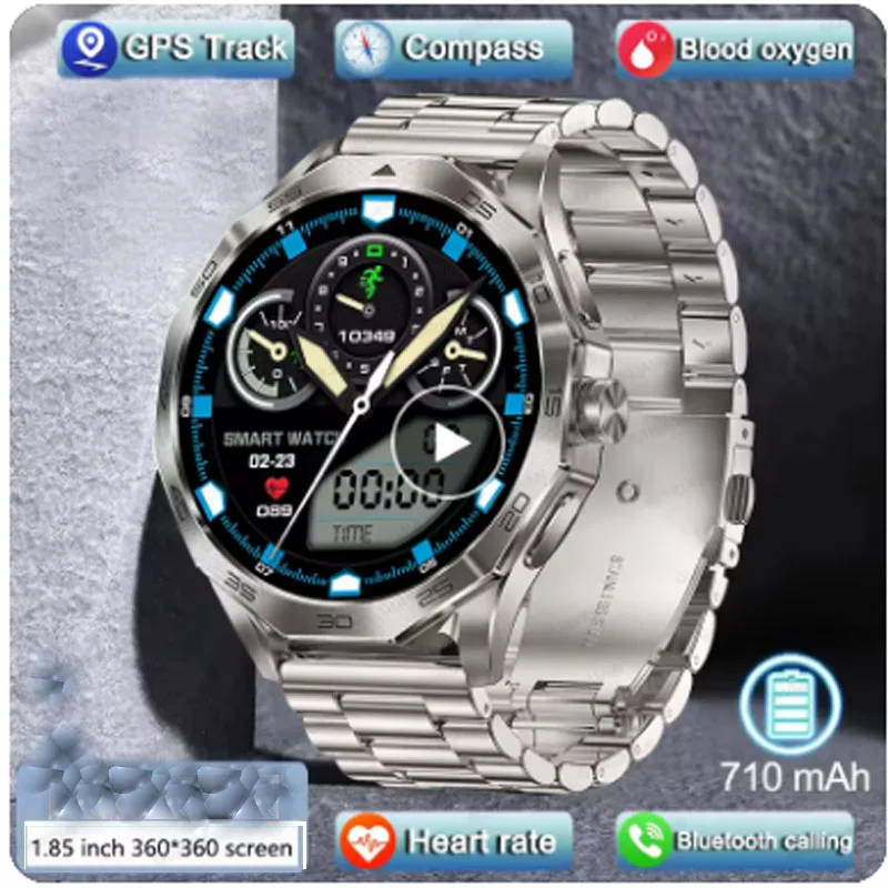 For Sony Xperia Z L36h VIVO 1.85"Ultra HD GPS Track Smart Watch Men Bluetooth Call 710mAH Large Battery 400+Dial IP68 Waterproof
For Sony Xperia Z L36h VIVO 1.85"Ultra HD GPS Track Smart Watch Men Bluetooth Call 710mAH Large Battery 400+Dial IP68 Waterproof