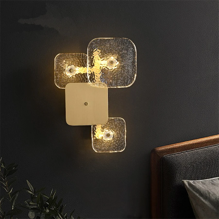 Modern Luxury Gold Full Copper Glass Living Room Wall Lamps Hotel Lobby Aisle Villa Bathroom Bedroom Home Art Deco Wall Lights
Modern Luxury Gold Full Copper Glass Living Room Wall Lamps Hotel Lobby Aisle Villa Bathroom Bedroom Home Art Deco Wall Lights