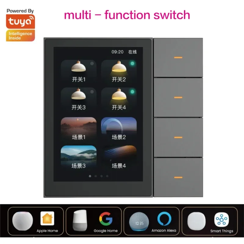 Tuya Smart Touch Screen 3.5 Inch Center Control Panel IR Remote Touch Panel Scene Switch for Intelligent Scenes
Tuya Smart Touch Screen 3.5 Inch Center Control Panel IR Remote Touch Panel Scene Switch for Intelligent Scenes