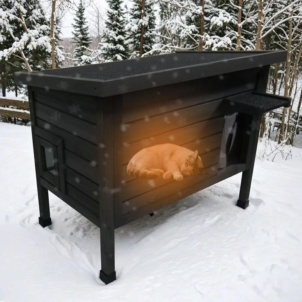 Weatherproof Insulated Outdoor Shelter for Stray Cats with Openable Roof and Easy Access Door
Weatherproof Insulated Outdoor Shelter for Stray Cats with Openable Roof and Easy Access Door