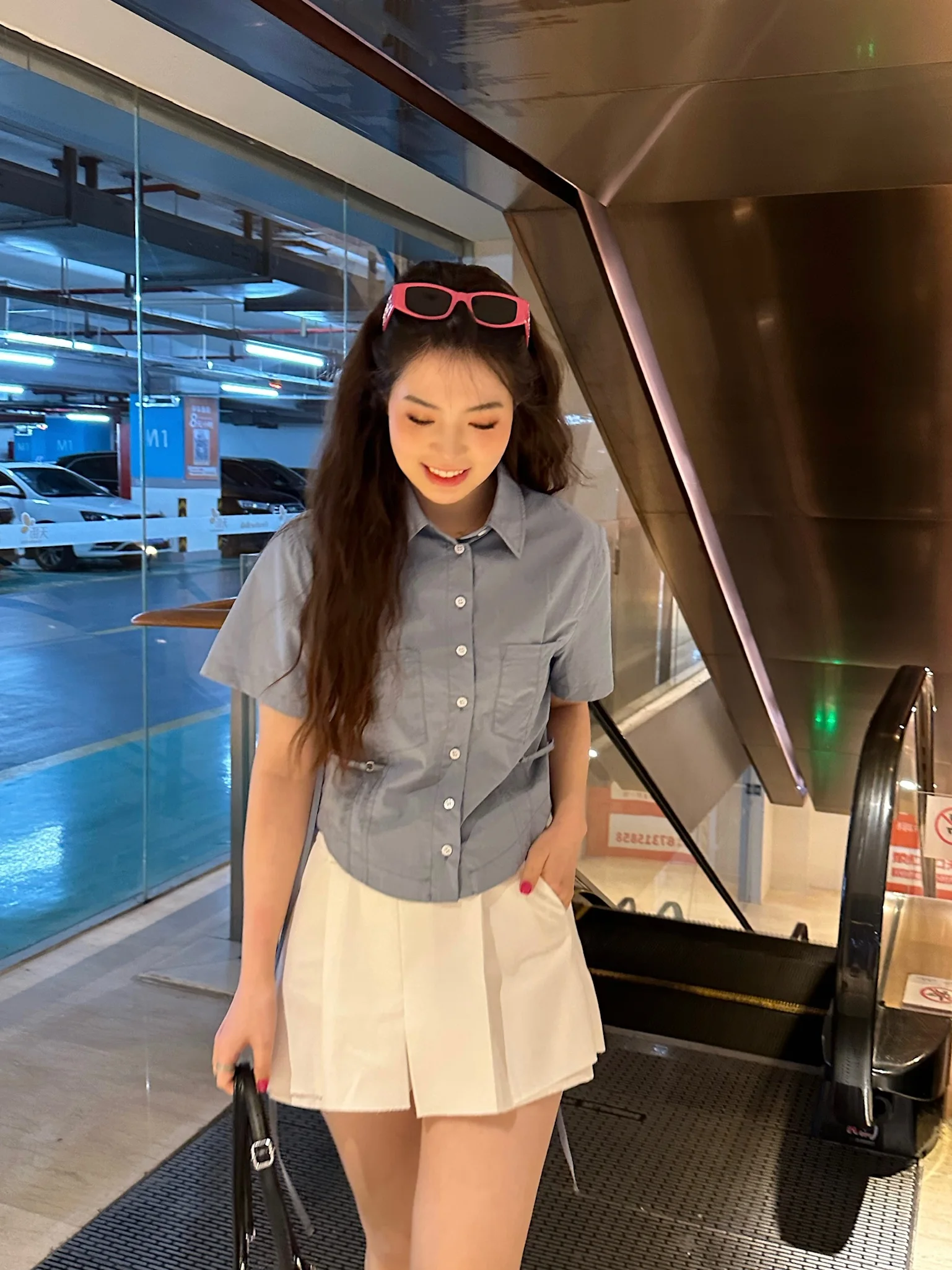 enmei ort Sve irt Women's Waist-Cinching Blue Top Summer 2023 Faionable Collar Polyester Fiber 00%
enmei ort Sve irt Women's Waist-Cinching Blue Top Summer 2023 Faionable Collar Polyester Fiber 00%