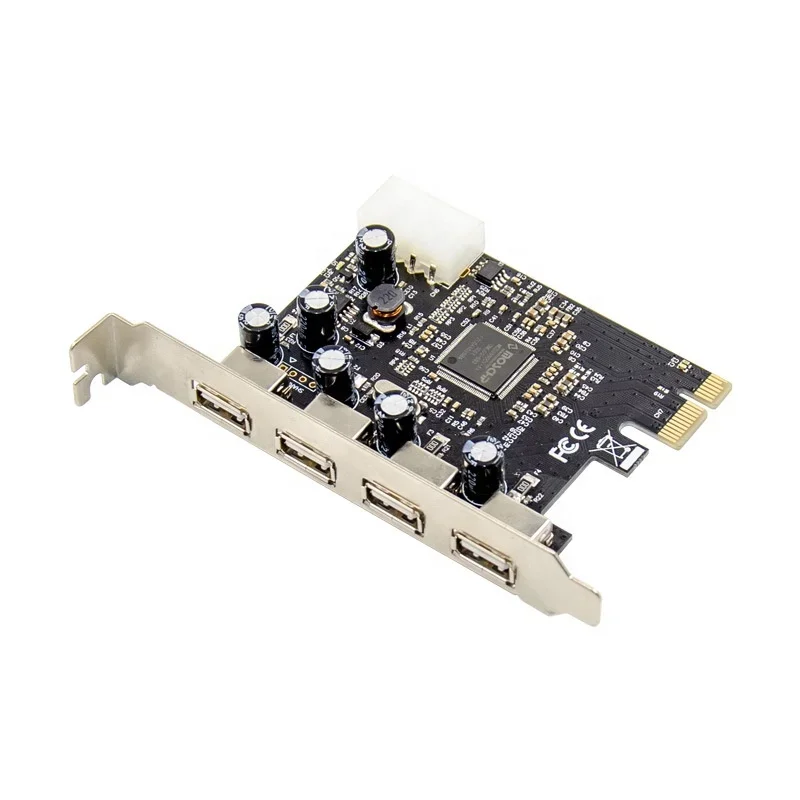 PCI-E To 4 Port USB 2.0 Converter Card 4 Port USB 2.0 PCI Express Card PCIe USB 2.0 Host Controller Card MCS9990 Chipset
PCI-E To 4 Port USB 2.0 Converter Card 4 Port USB 2.0 PCI Express Card PCIe USB 2.0 Host Controller Card MCS9990 Chipset