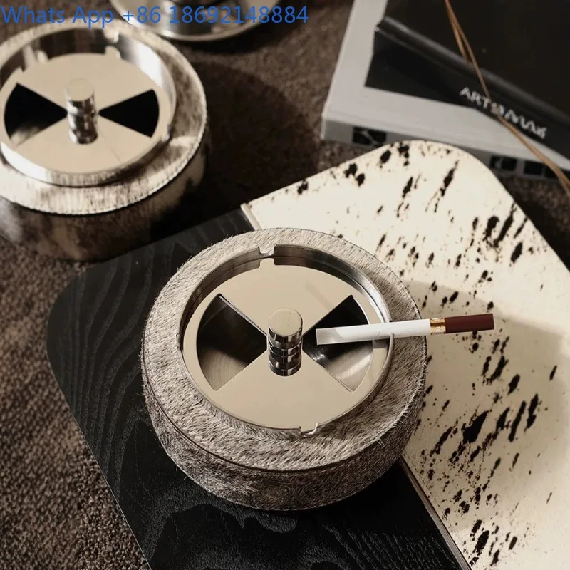 Minimalist Luxury Leather Ashtray Metal Creative Home Hotel Living Room Meeting Room Decoration Household
Minimalist Luxury Leather Ashtray Metal Creative Home Hotel Living Room Meeting Room Decoration Household