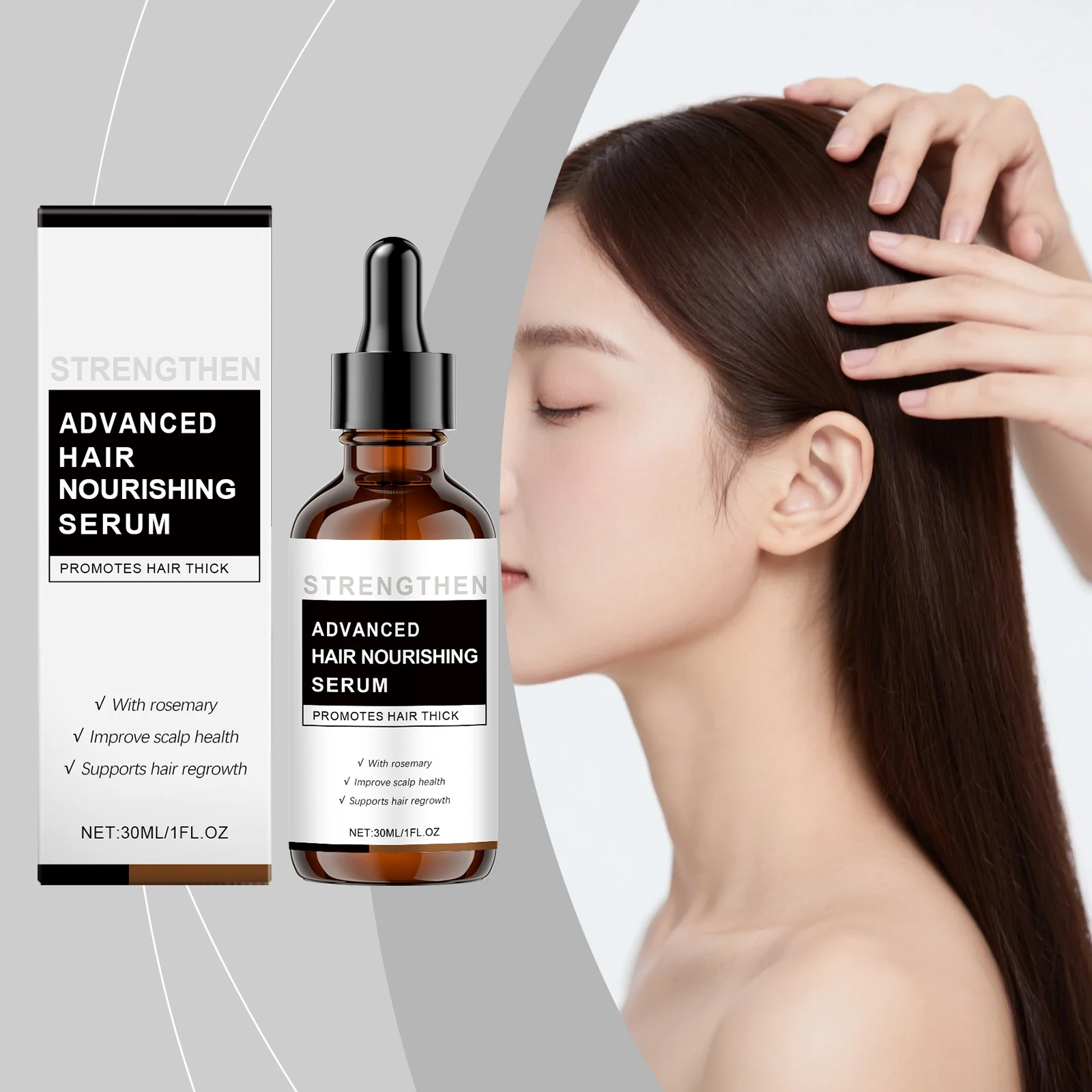 Rosemary Hair Oil for Hair Growth Repair Dry Damaged Regrowth Nourish Moisturize Treatment Anti Baldness Hair Strengthening Oil 
Rosemary Hair Oil for Hair Growth Repair Dry Damaged Regrowth Nourish Moisturize Treatment Anti Baldness Hair Strengthening Oil