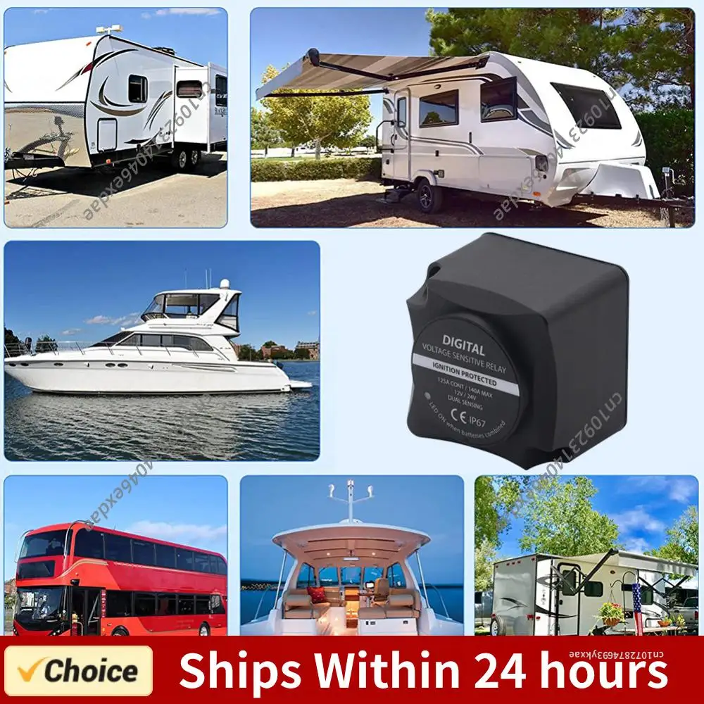 12V 24V 125A Dual Battery System Isolator Digital Voltage Sensitive Relay Car Voltage Sensitive Relay for Car RV
12V 24V 125A Dual Battery System Isolator Digital Voltage Sensitive Relay Car Voltage Sensitive Relay for Car RV