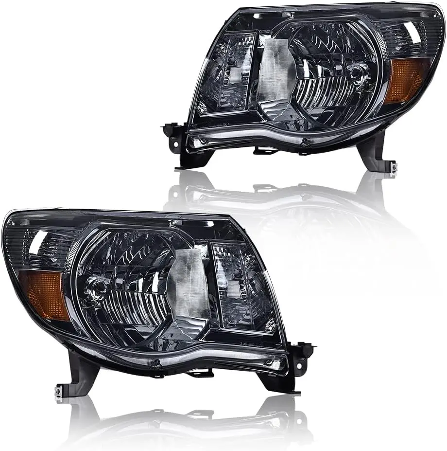 Фара в сборе, совместимая с бампером Toyota Tacoma 2005 2006, 2007, 2008, 2009, 2010, 2011, хромированный корпус с дымчатыми линзами
Фара в сборе, совместимая с бампером Toyota Tacoma 2005 2006, 2007, 2008, 2009, 2010, 2011, хромированный корпус с дымчатыми линзами