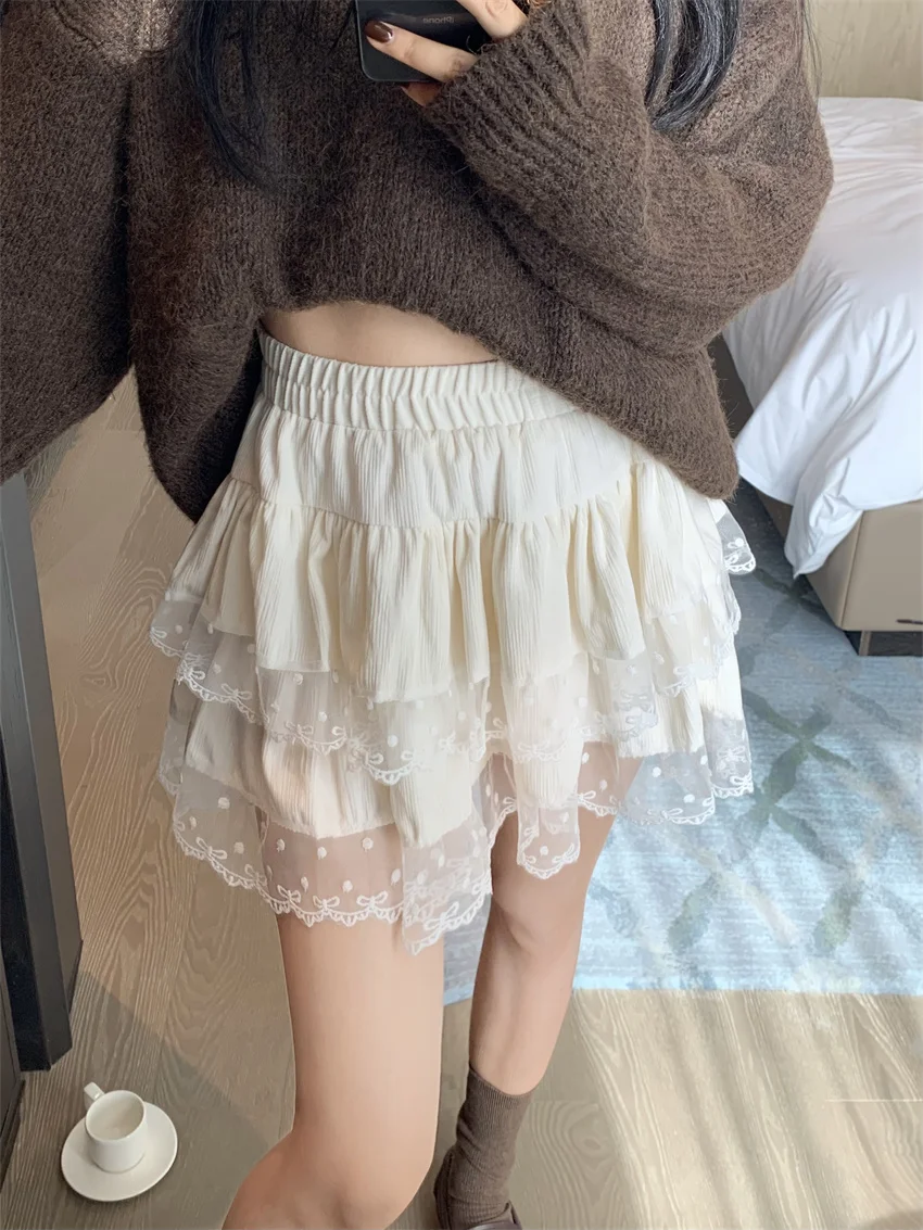 Alien Kitty Cake Skirts Women Lace High Waist Slim Loose Sweet Girls 2025 Daily Spring New Casual Party Mujer Gentle Bow Chic
Alien Kitty Cake Skirts Women Lace High Waist Slim Loose Sweet Girls 2025 Daily Spring New Casual Party Mujer Gentle Bow Chic