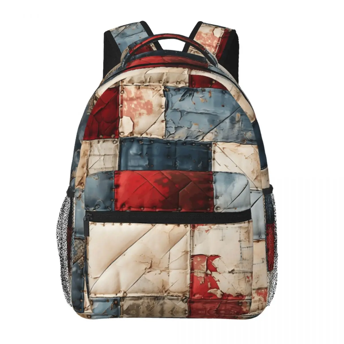 Vintage Geometric Distressed Patchwork Backpack Student Boys Girls BookBag Kids School Bag Laptop Shoulder Bags for Men Women
Vintage Geometric Distressed Patchwork Backpack Student Boys Girls BookBag Kids School Bag Laptop Shoulder Bags for Men Women