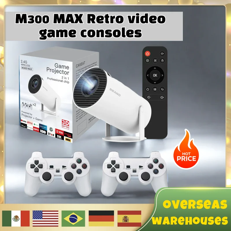 M300 Max Retro Video Game Consoles Android11 System Mini Portable Intelligent Projector 720p Home Projector 64gb 46000+ Games
M300 Max Retro Video Game Consoles Android11 System Mini Portable Intelligent Projector 720p Home Projector 64gb 46000+ Games