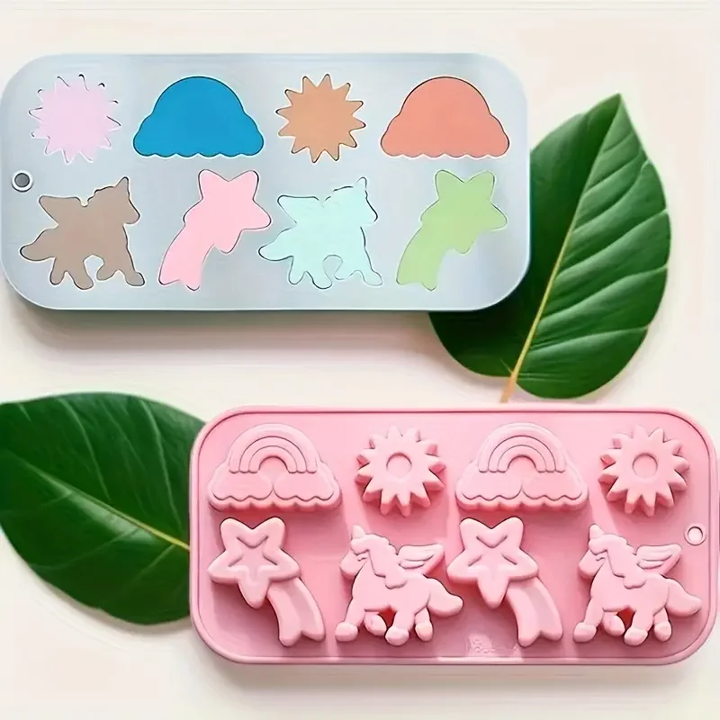 Rainbow Unicorn Shaped Silicone Mold Cake Chocolate Biscuit Baking Mold Ice Cube Mold Handicraft Mold Kitchen Mold High Quality
Rainbow Unicorn Shaped Silicone Mold Cake Chocolate Biscuit Baking Mold Ice Cube Mold Handicraft Mold Kitchen Mold High Quality